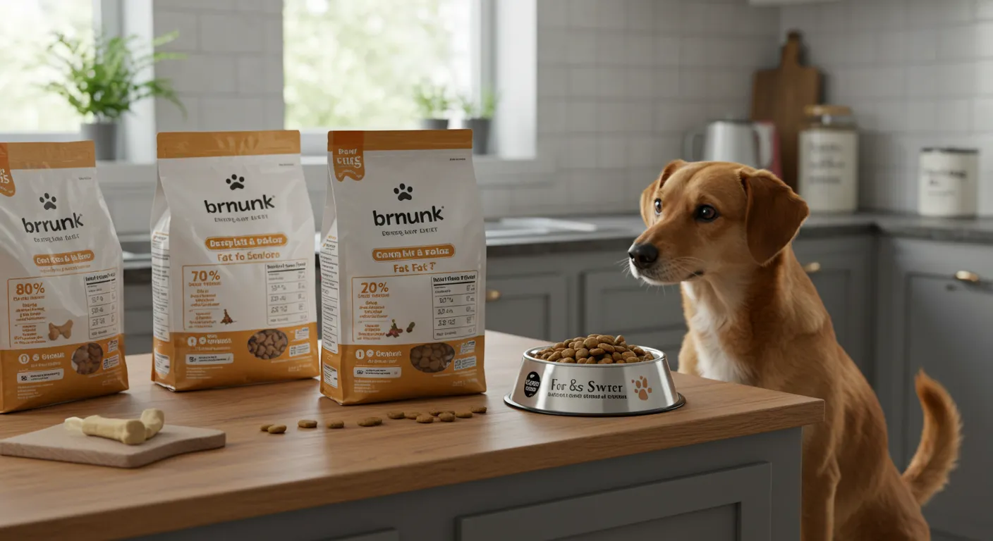 How to tell if dog food is low in fat?