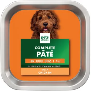 Pets at Home Complete Nutrition Complete Pate Adult Wet Dog Food Chicken
